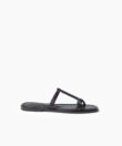 Capri Sandals in Brown Smooth Leather