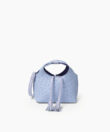 Micro City in Lilac Ostrich-Effect Leather