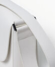 Braided Bag in White Smooth Leather