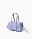 Mini Bowling in Lilac Ostrich-Effect Leather