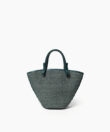 Mini Cassia Bag in Pine Leather & Straw