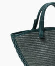 Mini Cassia Bag in Pine Leather & Straw