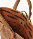 Mini Cassia Bag in Caramel Leather & Straw
