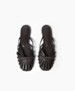 Lydia Sandals in Brown Smooth Leather