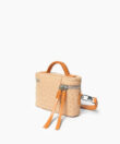 Mini Venus Bag in Almond Ostrich-Effect Leather