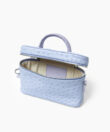 Mini Venus Bag in Lilac Ostrich-Effect Leather