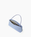 Eva Pochette in Lilac Ostrich-Effect Leather
