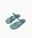 Xenia Sandals in Sky Grained Leather