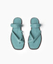 Xenia Sandals in Sky Grained Leather