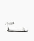 Thea Sandals in White Smooth Leather