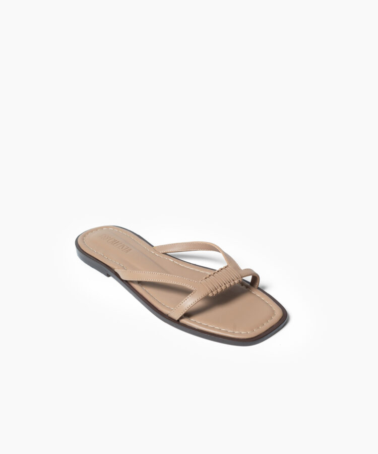 Alea Sandals in Mocca Smooth Leather