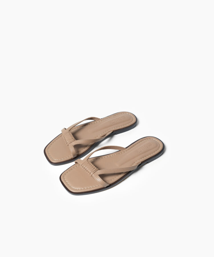Alea Sandals in Mocca Smooth Leather