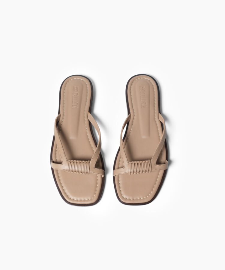 Alea Sandals in Mocca Smooth Leather