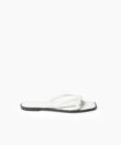 Alea Sandals in White Smooth Leather