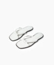 Alea Sandals in White Smooth Leather