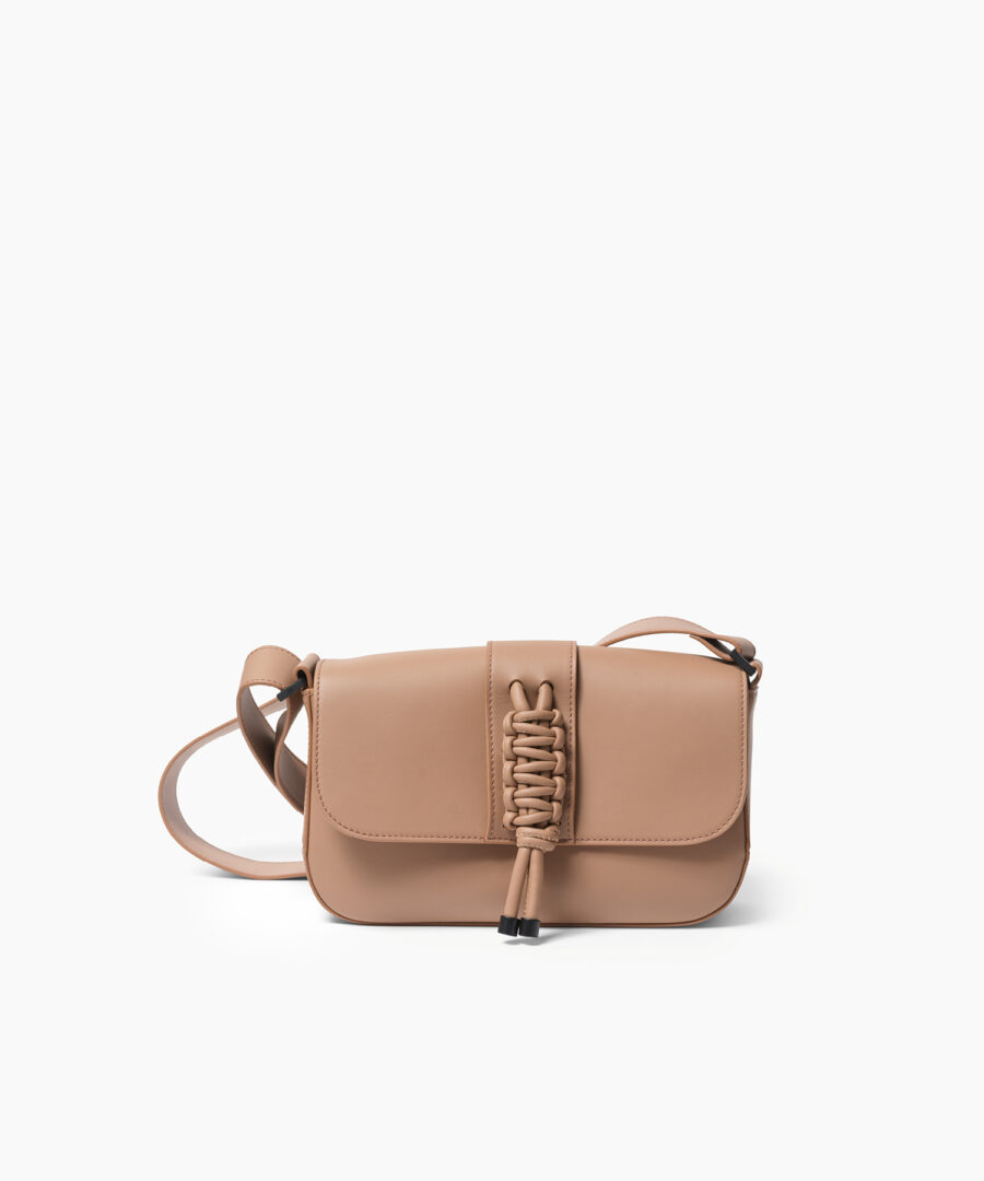 Mini Braided Bag in Mocca Smooth Leather