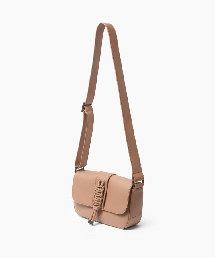 Mini Braided Bag in Mocca Smooth Leather