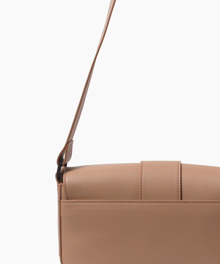Mini Braided Bag in Mocca Smooth Leather