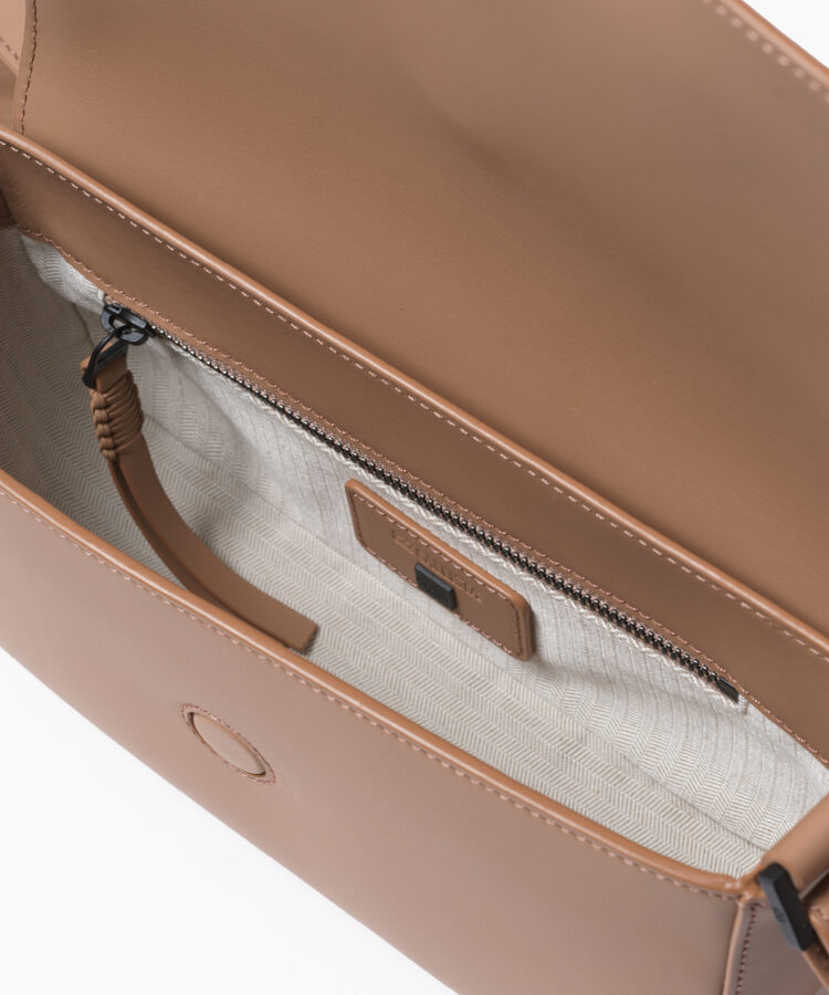 Mini Braided Bag in Mocca Smooth Leather