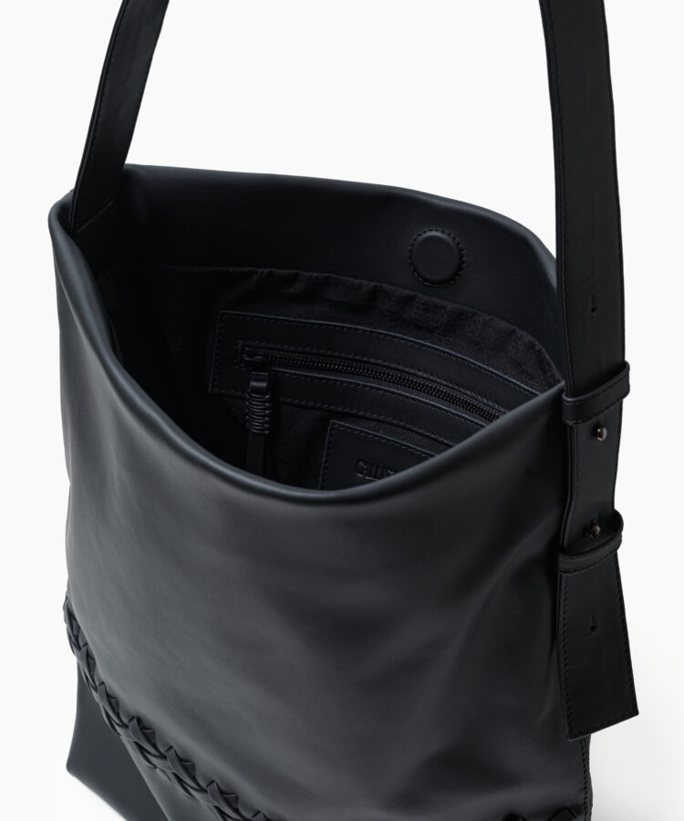 Selene Bag in Black Smooth Leather