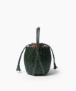 Woven Lea Bag in Pine Leather