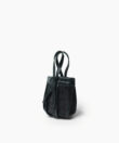Μini Leto Bag Black Leather & Straw