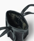 Μini Leto Bag Black Leather & Straw