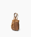 Μini Leto Bag Caramel Leather & Straw