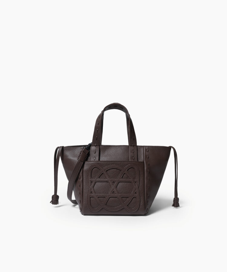 Mini Cleo Bag in Cocoa Grained Leather