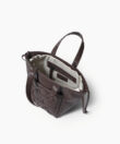 Mini Cleo Bag in Cocoa Grained Leather