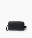 Large Washbag in Black Grained Leather