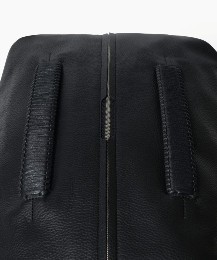 Sac Voyage in Black Grained Leather