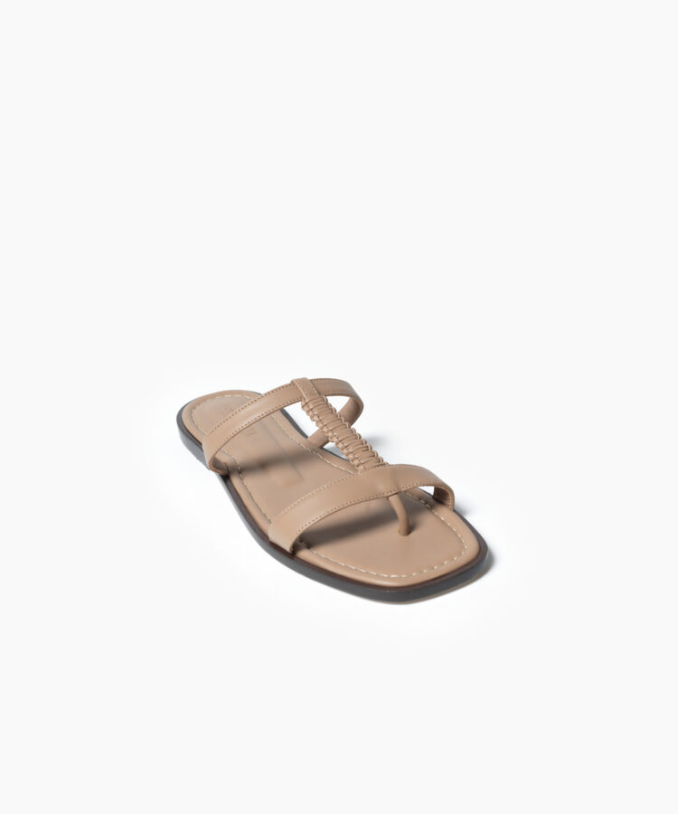 Capri Sandals in Mocca Smooth Leather