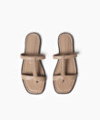 Capri Sandals in Mocca Smooth Leather